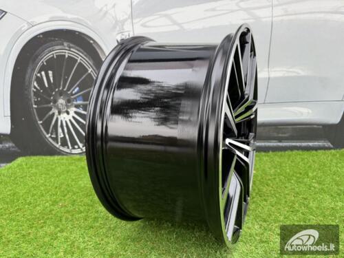 Ratlankis R20x10.5  5X112  ET  40  66.6  H5059  Black Polished (MB)  For BMW  (P1)  (Rear+Front)