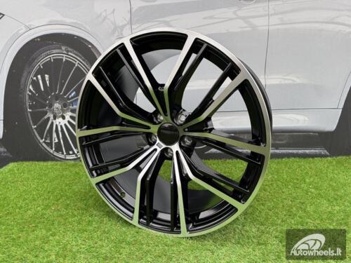 Ratlankis R20x10.5  5X112  ET  40  66.6  H5059  Black Polished (MB)  For BMW  (P1)  (Rear+Front)