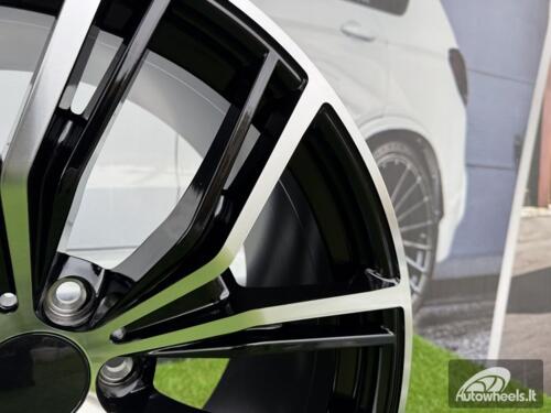 Ratlankis R20x10.5  5X112  ET  40  66.6  H5059  Black Polished (MB)  For BMW  (P1)  (Rear+Front)