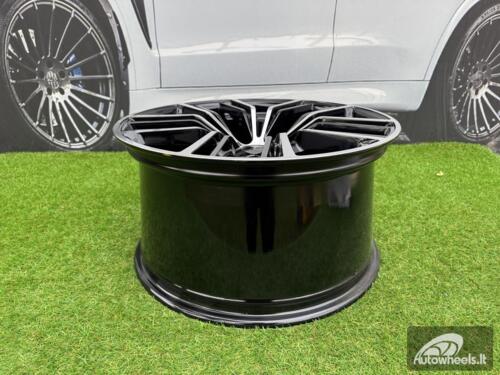 Ratlankis R20x10.5  5X112  ET  40  66.6  H5059  Black Polished (MB)  For BMW  (P1)  (Rear+Front)