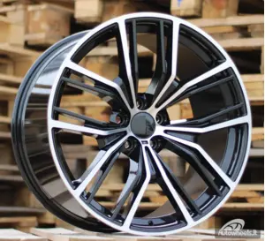 Ratlankis R20x10.5  5X112  ET  40  66.6  H5059  Black Polished (MB)  For BMW  (P1)  (Rear+Front)