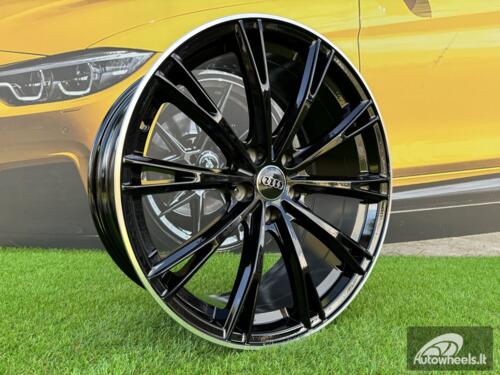 Ratlankis R19x8.5  5X112  ET  42  66.5  H5060  (INSA001)  Black+Polished Lip (BLPL)  For AUD  (P1)  (ABT Style)