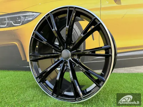 Ratlankis R22x9.5  5X112  ET  20  66.5  H5060  (IN1111/TS533)  Black+Polished Lip (BLPL)  For AUD  (K8)  (ABT Style)