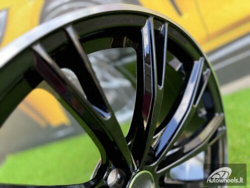 Ratlankis R18x8  5X112  ET  40  66.5  H5060  (FBX006)  Black+Polished Lip (BLPL)  For AUD  (P2+A)  (HYBRID FORGED Style ABT)