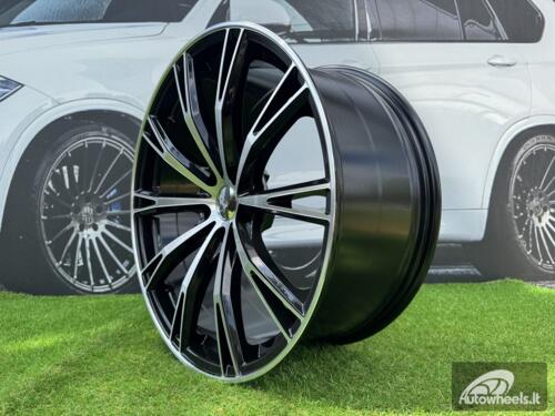 Ratlankis R18x8  5X112  ET  40  66.5  H5060  (FBX006)  Black Polished (MB)  For AUD  (Z3)  (HYBRID FORGED Style ABT)