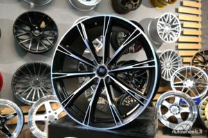 Ratlankis R18x8  5X112  ET  40  66.5  H5060  (FBX006)  Black Polished (MB)  For AUD  (Z3)  (HYBRID FORGED Style ABT)