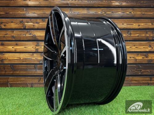 Ratlankis R21x9.5  5X130  ET  46  71.6  H5082  Black Polished (MB)  For PORCH  (P1)  (Front+Rear)