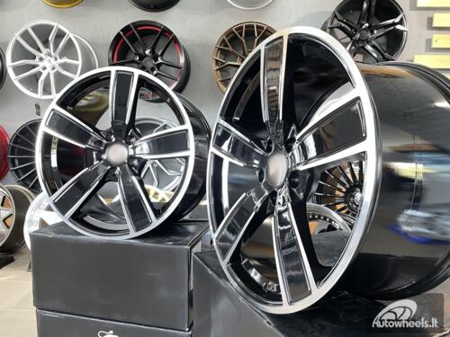 Ratlankis R22x9.5  5X130  ET  46  71.6  H5082  (ZLRGW400)  Black Polished (MB)  For PORCH  (K3)  (FORGED (Rear+Front))