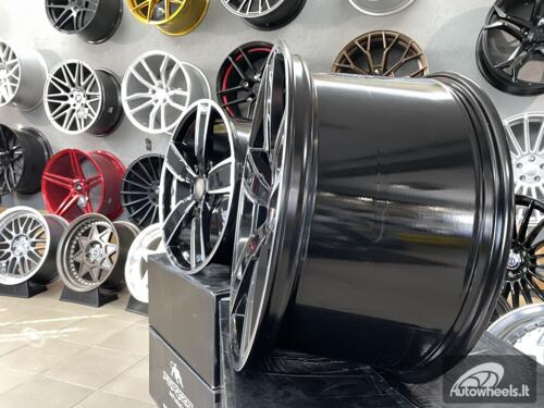 Ratlankis R22x9.5  5X130  ET  46  71.6  H5082  (ZLRGW400)  Black Polished (MB)  For PORCH  (K3)  (FORGED (Rear+Front))