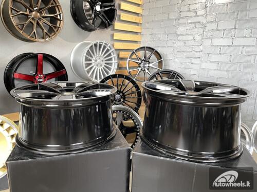 Ratlankis R22x9.5  5X130  ET  46  71.6  H5082  (ZLRGW400)  Black Polished (MB)  For PORCH  (K3)  (FORGED (Rear+Front))