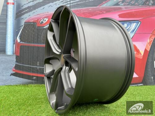 Ratlankis R22x10  5X130  ET  48  71.6  H5084  (3S5985)  Gun Metal Half Matt (GMHM)  For PORCH  (K4+Z4)  (HYBRID FORGED (Rear+Front))