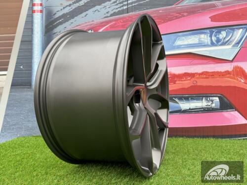 Ratlankis R22x10  5X130  ET  48  71.6  H5084  (3S5985)  Gun Metal Half Matt (GMHM)  For PORCH  (K4+Z4)  (HYBRID FORGED (Rear+Front))