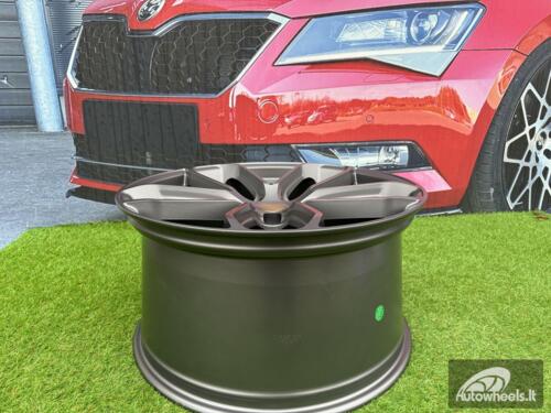 Ratlankis R22x10  5X130  ET  48  71.6  H5084  (3S5985)  Gun Metal Half Matt (GMHM)  For PORCH  (K4+Z4)  (HYBRID FORGED (Rear+Front))