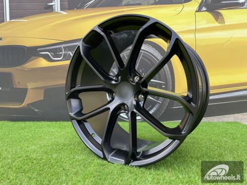 Ratlankis R22x10  5X130  ET  48  71.6  H5084  (3S5985)  Black Half Matt (BLHM)  For PORCH  (K4)  (HYBRID FORGED (Rear+Front))