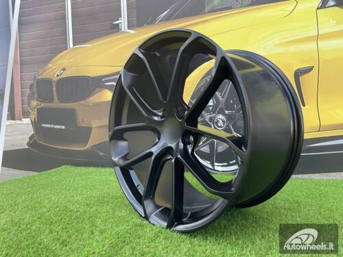 Ratlankis R22x10  5X130  ET  48  71.6  H5084  (3S5985)  Black Half Matt (BLHM)  For PORCH  (K4)  (HYBRID FORGED (Rear+Front))