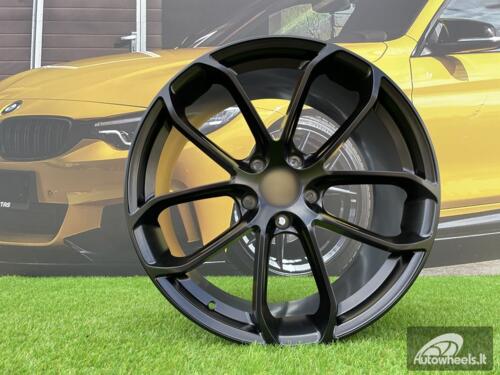 Ratlankis R22x10  5X130  ET  48  71.6  H5084  (3S5985)  Black Half Matt (BLHM)  For PORCH  (P)  (HYBRID FORGED (Rear+Front))
