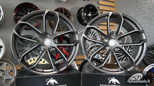 Ratlankis R21x10  5X112  ET  19  66.5  H5084  (CTRGW592)  Grey Polished Matt (MGM)  For PORCH  (K3)  (FORGED (Rear+Front))