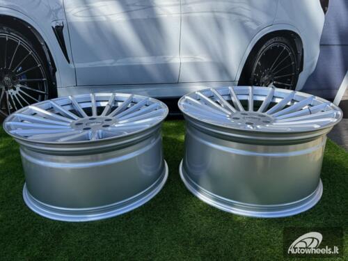 Ratlankis R21x10.5  5X112  ET  40  66.6  HX010  Silver Shining (SS)  For HAXER  (Z2)  (Rear+Front)