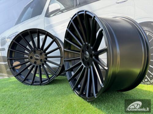 Ratlankis R22x10.5  5X112  ET  40  66.6  HX010  Black Half Matt (BLHM)  For HAXER  (Z2+Z1)  (Rear+Front)