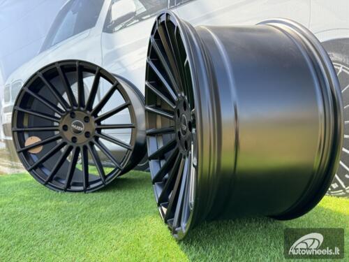 Ratlankis R22x10.5  5X112  ET  40  66.6  HX010  Black Half Matt (BLHM)  For HAXER  (Z2+Z1)  (Rear+Front)