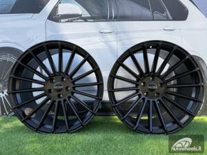 Ratlankis R22x10.5  5X112  ET  40  66.6  HX010  Black Half Matt (BLHM)  For HAXER  (Z2+Z1)  (Rear+Front)