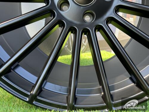 Ratlankis R22x10.5  5X112  ET  40  66.6  HX010  Black Half Matt (BLHM)  For HAXER  (Z2+Z1+Z7)  (Rear+Front)