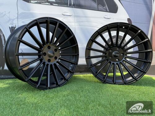 Ratlankis R22x11.5  5X120  ET  38  74.1  HX010  Black Half Matt (BLHM)  For HAXER  (Z3+Z6+Z4+Z1)  (Rear+Front)