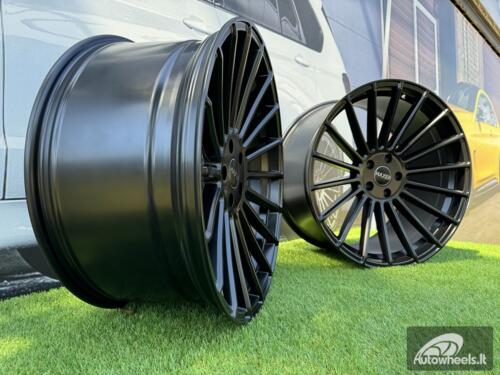 Ratlankis R22x11.5  5X120  ET  38  74.1  HX010  Black Half Matt (BLHM)  For HAXER  (Z3+Z6+Z4+Z1)  (Rear+Front)
