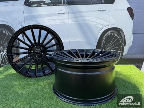 Ratlankis R22x11.5  5X120  ET  38  74.1  HX010  Black Half Matt (BLHM)  For HAXER  (Z3+Z6+Z4+Z1)  (Rear+Front)