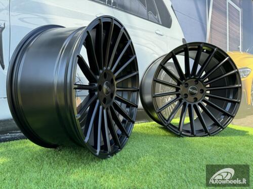 Ratlankis R22x9  5X108  ET  40  63.3  HX010  Black Half Matt (BLHM)  For HAXER  (P+Z3)