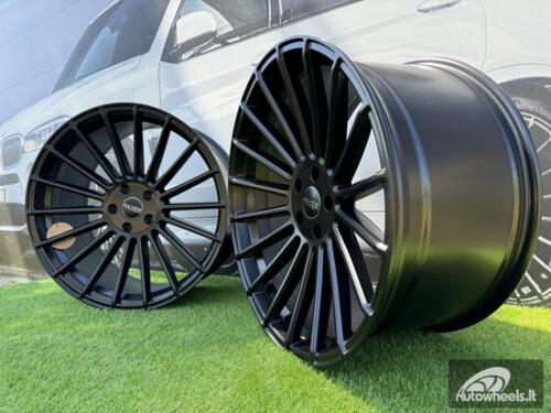 Ratlankis R22x9  5X108  ET  40  63.3  HX010  Black Half Matt (BLHM)  For HAXER  (P+Z3)