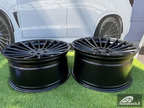Ratlankis R22x9  5X108  ET  40  63.3  HX010  Black Half Matt (BLHM)  For HAXER  (P+Z3)