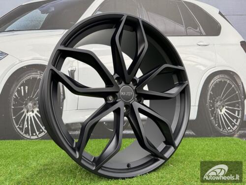 Ratlankis R22x10  5X120  ET  40  74.1  HX011  (E255221003S)  Black Half Matt (BLHM)  For HAXER  (K4+P2)  (Front+Rear)