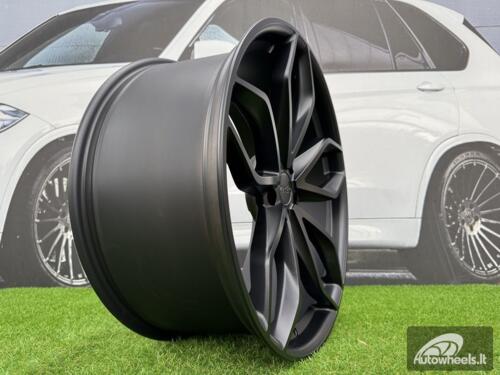 Ratlankis R22x10  5X120  ET  40  74.1  HX011  (E255221003S)  Black Half Matt (BLHM)  For HAXER  (K4+P2)  (Front+Rear)