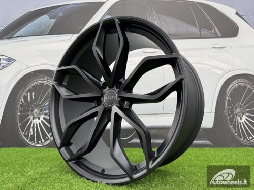 Ratlankis R22x10  5X120  ET  40  74.1  HX011  (E255221003S)  Black Half Matt (BLHM)  For HAXER  (K4+P2)  (Front+Rear)