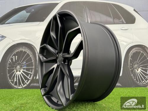 Ratlankis R22x10  5X120  ET  40  74.1  HX011  (E255221003S)  Black Half Matt (BLHM)  For HAXER  (K4+P2)  (Front+Rear)
