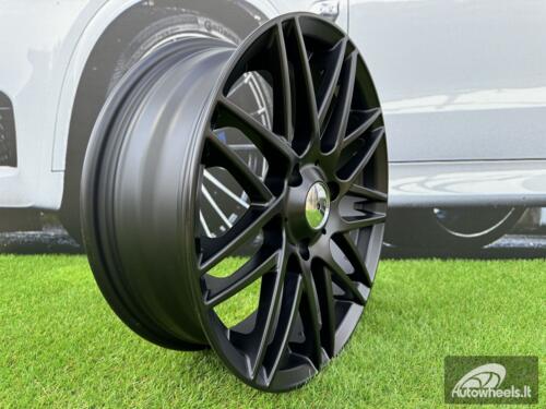 Ratlankis R17x7.5  3X112  ET  25  57.1  HX013  (E269177503S)  Black Half Matt (BLHM)  For SMART  (R+Z6)  (Rear)