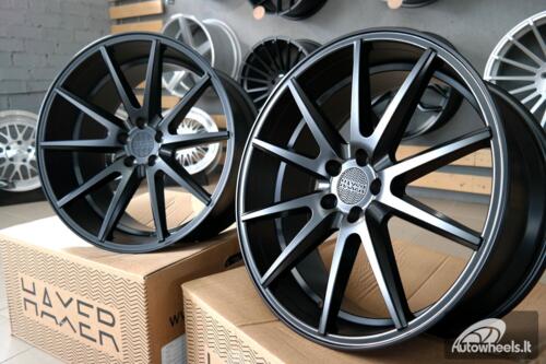 Ratlankis R19x8.5  5X112  ET  28  66.5  HX014  Black Half Matt (BLHM)  For HAXER  (P1)  ((QC2211))