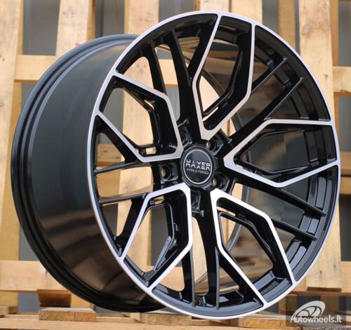 Ratlankis R20x9  5X120  ET  30  72.6  HX015F  (3S5981)  Black Polished (MB)  For HAXER  (K2)  (HYBRID FORGED (Rear+Front))