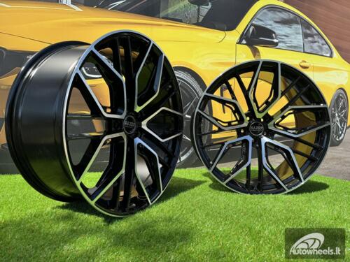 Ratlankis R20x9  5X120  ET  30  72.6  HX015F  (3S5981)  Black Polished (MB)  For HAXER  (K2)  (HYBRID FORGED (Rear+Front))