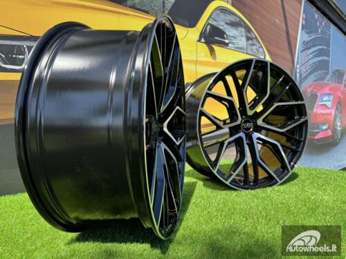 Ratlankis R20x9  5X120  ET  30  72.6  HX015F  (3S5981)  Black Polished (MB)  For HAXER  (K2)  (HYBRID FORGED (Rear+Front))