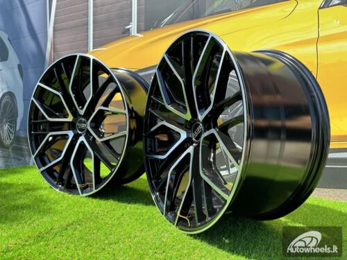 Ratlankis R20x9  5X120  ET  30  72.6  HX015F  (3S5981)  Black Polished (MB)  For HAXER  (K2)  (HYBRID FORGED (Rear+Front))