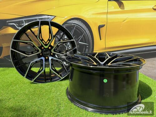 Ratlankis R20x9  5X120  ET  30  72.6  HX015F  (3S5981)  Black Polished (MB)  For HAXER  (K2)  (HYBRID FORGED (Rear+Front))