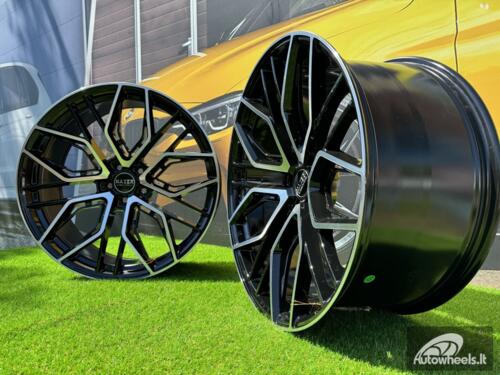 Ratlankis R22x10.5  5X112  ET  20  66.5  HX015F  (3S5981)  Black Polished (MB)  For HAXER  (P2)  (HYBRID FORGED)