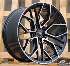 Ratlankis R22x10.5  5X112  ET  20  66.5  HX015F  (3S5981)  Black Polished (MB)  For HAXER  (P2)  (HYBRID FORGED)