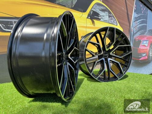 Ratlankis R20x9  5X112  ET  30  66.5  HX015F  (3S5981)  Black Polished (MB)  For HAXER  (K2+K4)  (HYBRID FORGED)