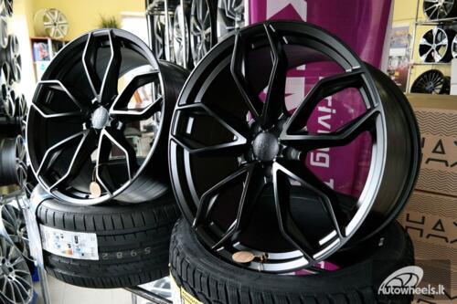 Ratlankis R21x10  5X112  ET  46  66.6  HX021  (3S104B)  Black Half Matt (BLHM)  For HAXER  (K4+P)  (HYBRID FORGED)