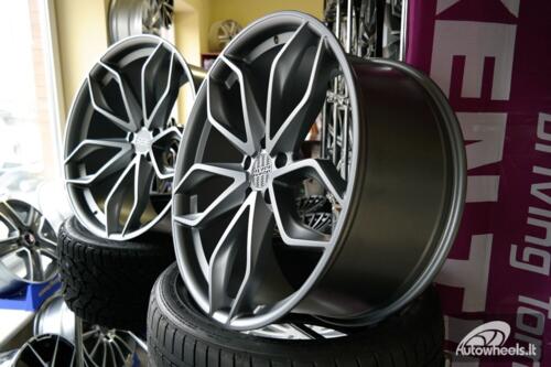 Ratlankis R21x10.5  5X120  ET  38  72.6  HX021  (3S104B)  Gun Metal Half Matt (GMHM)  For HAXER  (K7)  (HYBRID FORGED)