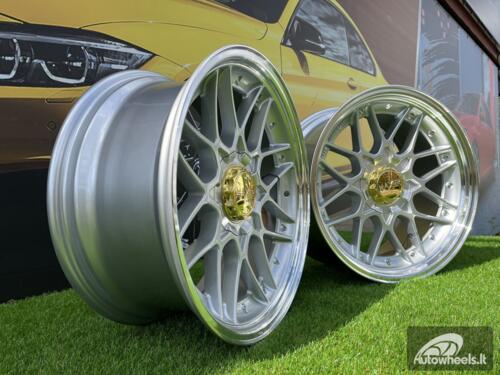 Ratlankis R18x8  10X120/112  ET  30  72.6  HX025  (HX025)  Silver+Polished Lip (SP)  For HAXER  (P)  (Rear+Front)