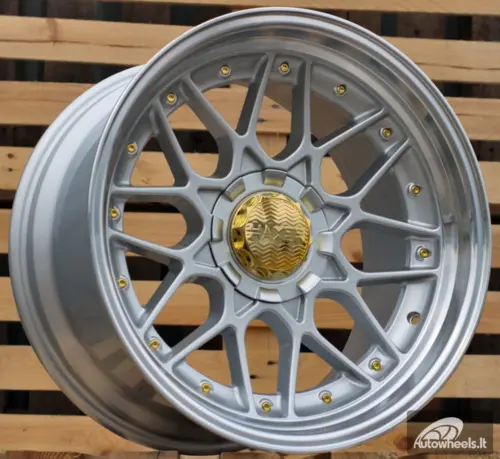 Ratlankis R18x8  10X120/112  ET  30  72.6  HX025  (HX025)  Silver+Polished Lip (SP)  For HAXER  (Z1)  (Rear+Front)